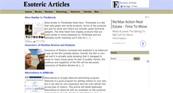 Desktop Screenshot of esotericarticles.com