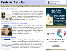 Tablet Screenshot of esotericarticles.com
